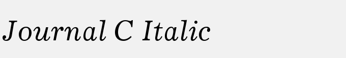 Journal C Italic